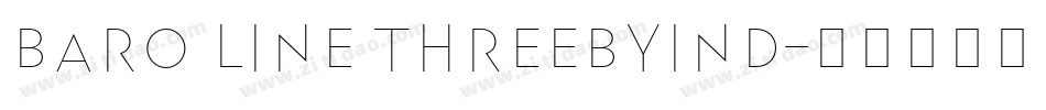 Baro Line ThreebyInd字体转换